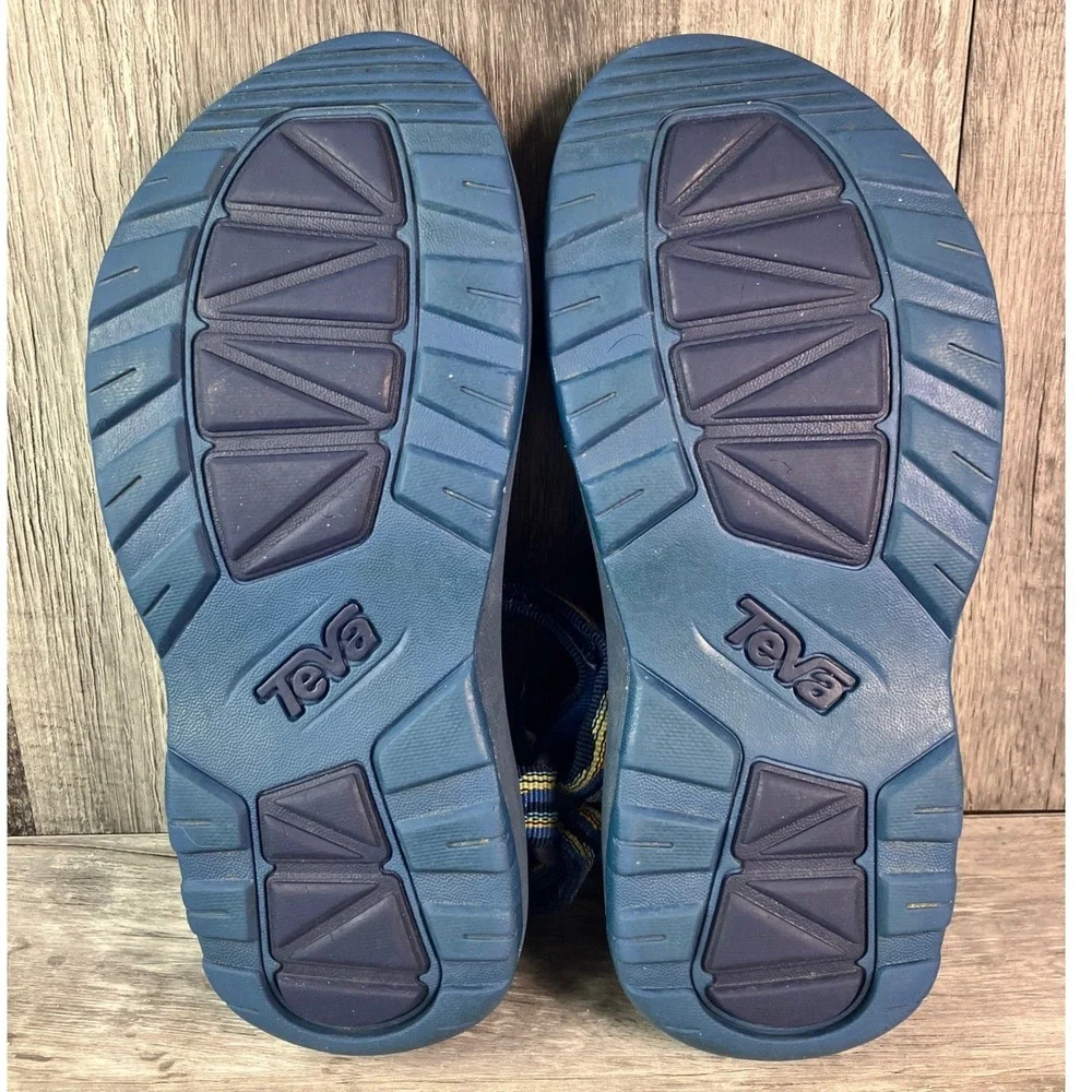 Teva Kids Hurricane XLT 2 Navy Blue Geometric Wave Sport Sandals Size 2 1019390C